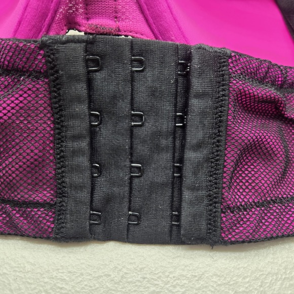 Torrid Women Bra 44D Magenta Push Up Underwired Lace Mesh Multiway - Picture 6 of 10